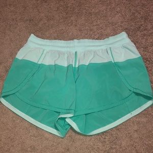 Lululemon Speed Shorts Light Green / Green Size 10